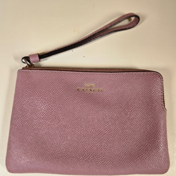 Coach Pink Wristlet Clutch - Picture 1 of 7